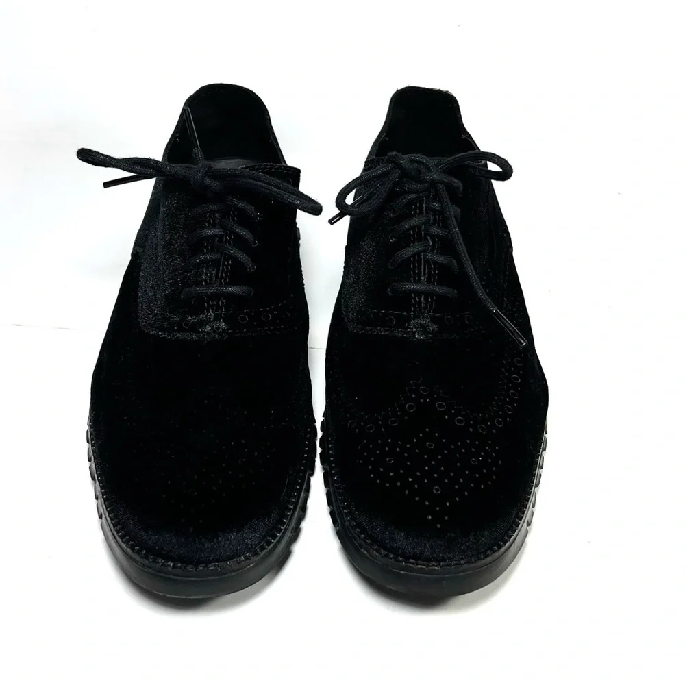 Cole Haan‎ Grand OS Men’s Wingtip Oxfords Black Velvet Size 8.5 M